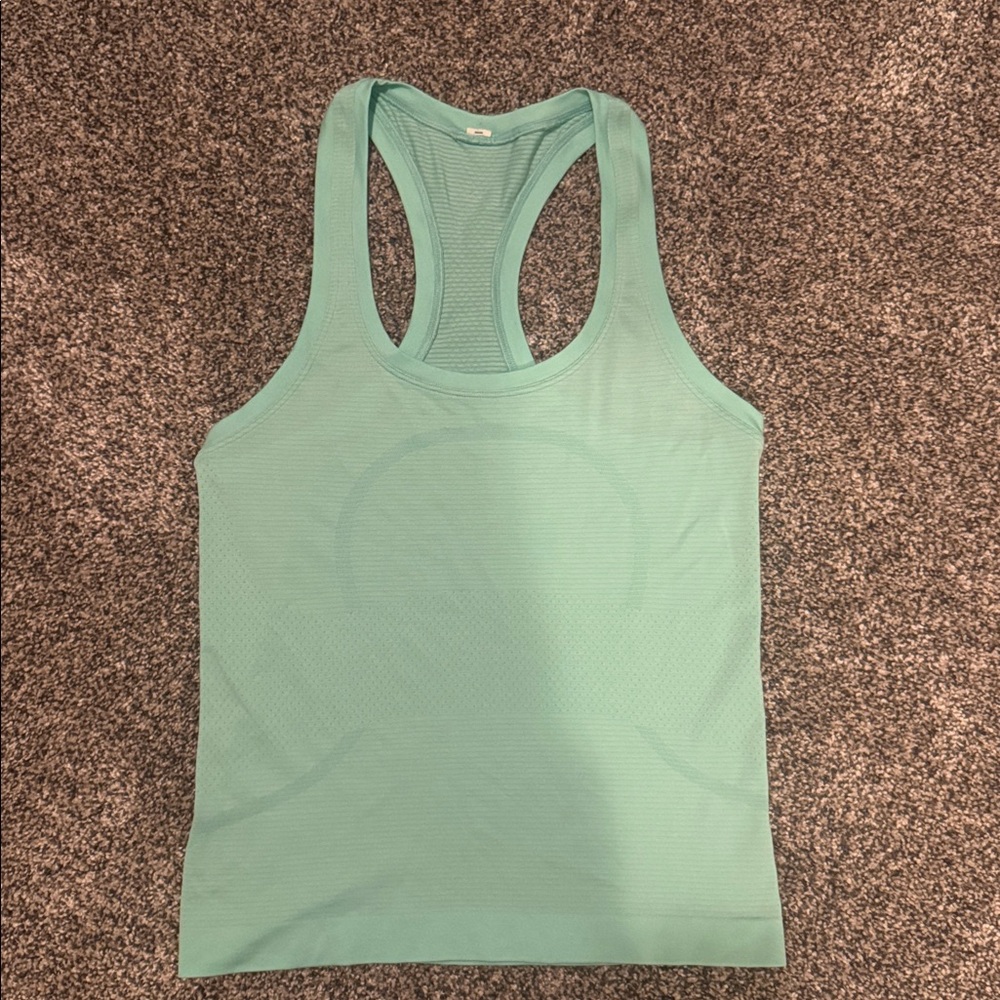 Lululemon Swiftly Mint Green Racerback Tank Top - Waist length